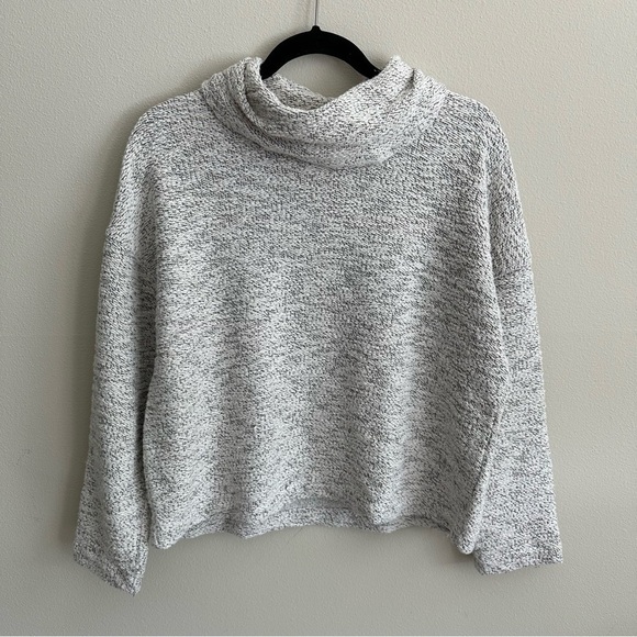 MADEWELL Marled Pullover Top Grey Medium - Picture 4 of 10